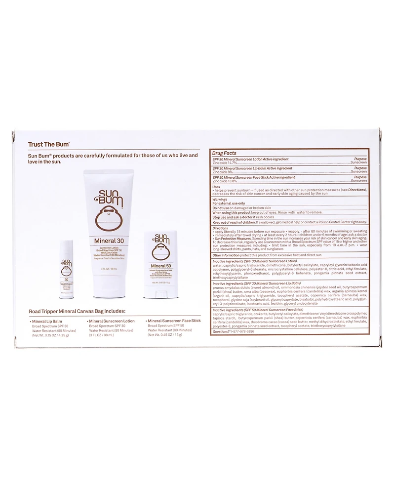 Sun Bum 4-Pc. Mineral Road Tripper Kit