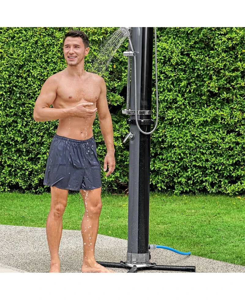 Bestway SolarFlow 9.2 Gallon Solar Heat Outdoor Shower with Adjustable Settings