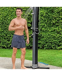 Bestway SolarFlow 9.2 Gallon Solar Heat Outdoor Shower with Adjustable Settings