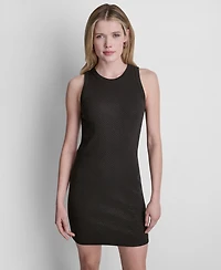 Dkny Jeans Women's Sleeveless Studded Mini Tank Dress
