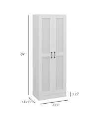 Clihome Freestanding Storage Cabinet Kitchen Cabinet with Adjustable Shelves