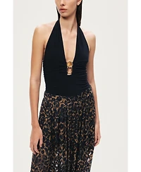 Nocturne Women's Printed Relaxed Balloon Leg Pants