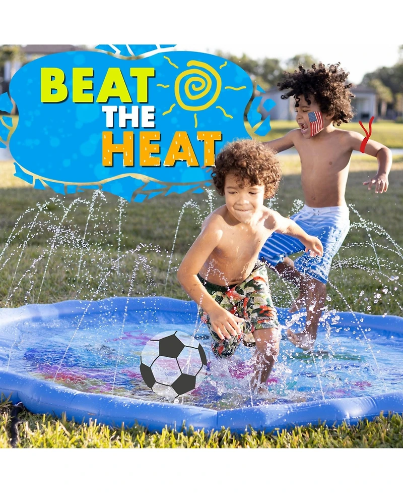 Gnuadz Splash Pad Sprinkler Pool Backyard Summer Outdoor Toys