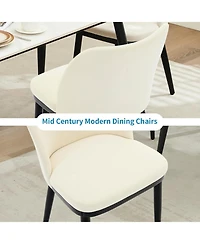 gaomon Dining Chairs Set of 4: Upholstered Fabric Dining Room Side Chairs
