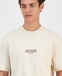 Guess Men's Small Logo Embroidery T-Shirt