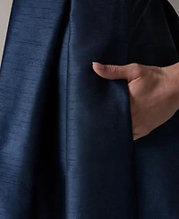 Donna Karan New York Women's Off-Shoulder Scoop Neck Jacquard Fit & Flare Midi Dress