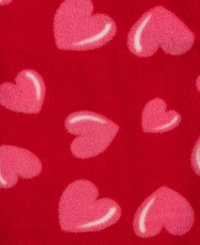 Leveret Toddler Girls Matching Family One-Piece Sleep 'n Play Fleece Footed Pajamas