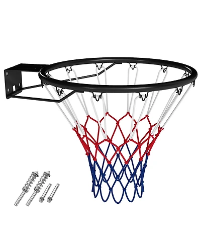 Slickblue Heavy Duty Wall Mounted Basketball Rim Goal Replacement