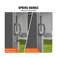 Sugift 71x236 in Retractable Side Awning Aluminum Outdoor Privacy Screen with 280g Polyester Fabric