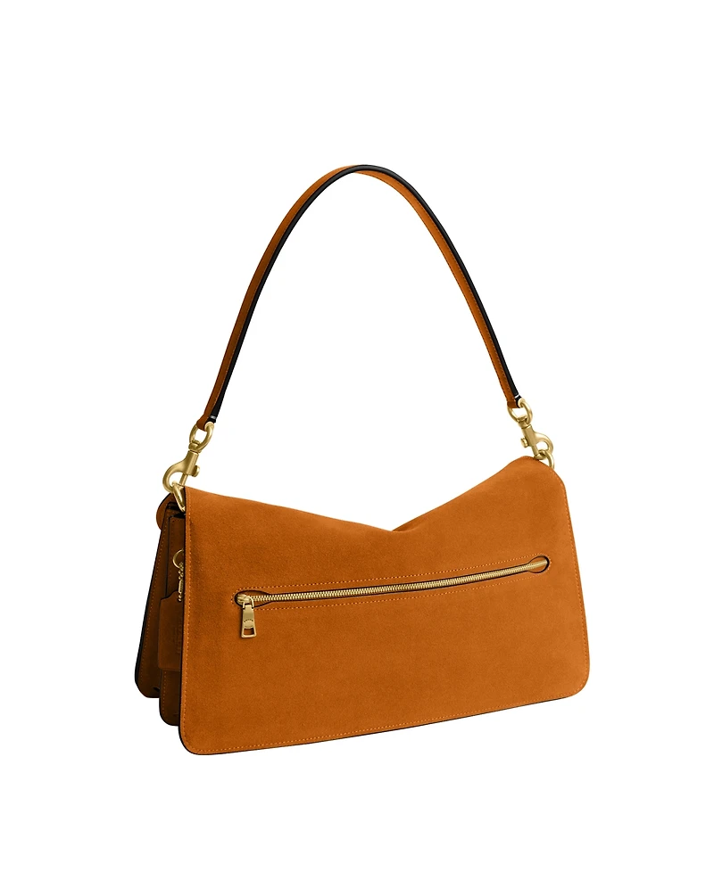 Coach Suede Tabby Leather Medium Shoulder Bag