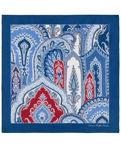 Lauren Ralph Paisley Small Square Scarf