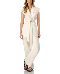 Ivonne Women's Linen Straight-Leg Pants