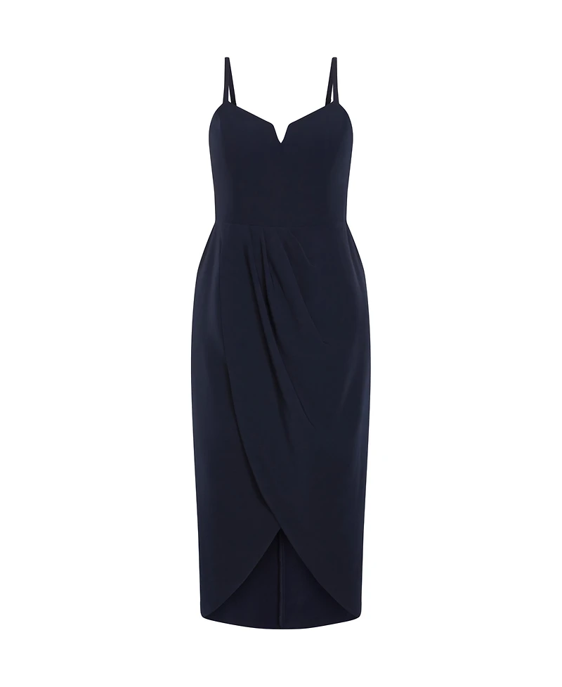 City Chic Women's Sassy Flex Fit Tulip V Dress