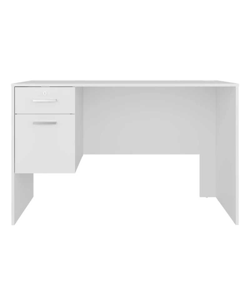 Fm Furniture Magia Desk, 2 Drawers (1 Lockable), Modern Design, Home Office