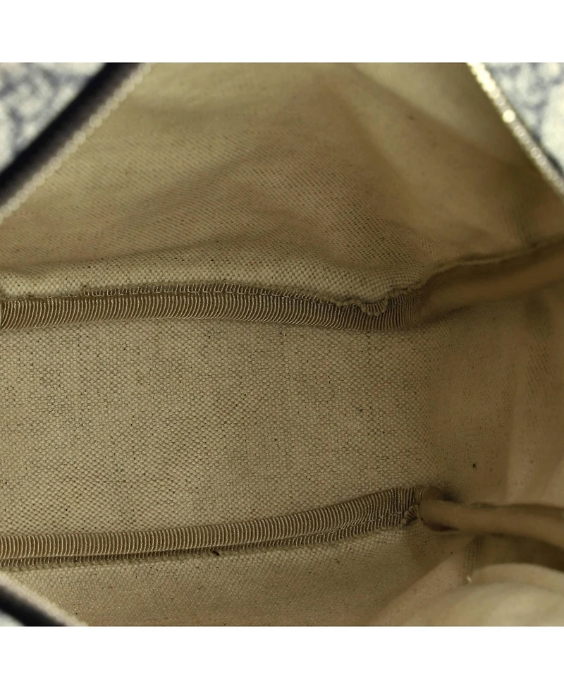 Pre-Owned Gucci Medium Front Zip Messenger Gg Coated Canvas