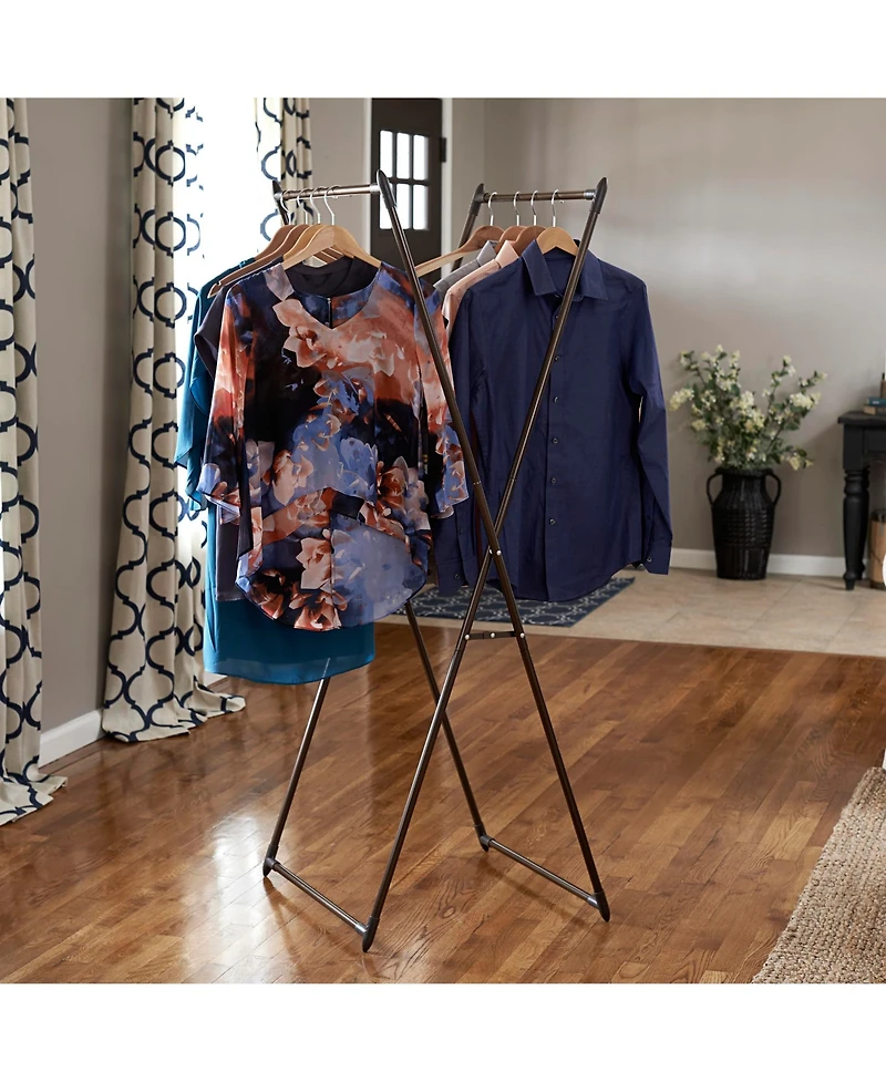 Household Essentials Valet Folding Clothes Rack
