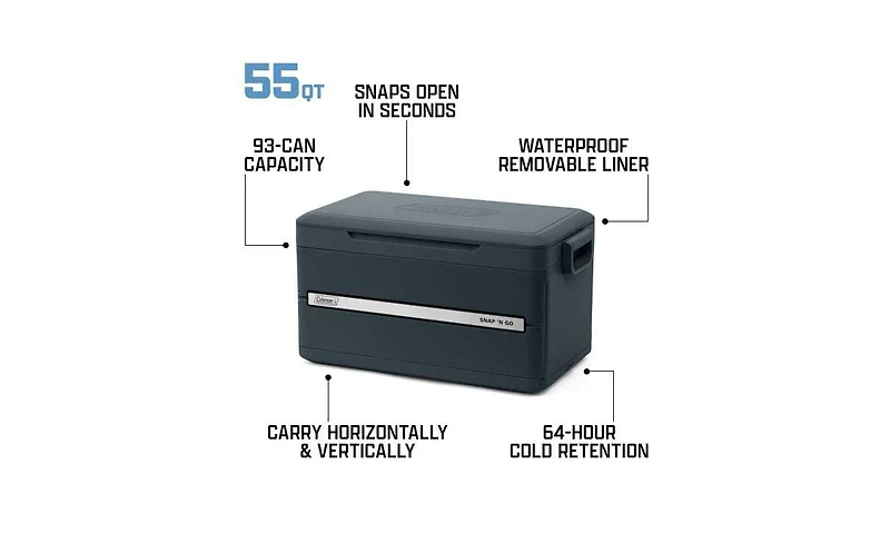 Coleman Snap 'N Go 55-Quart Collapsible Hard Cooler