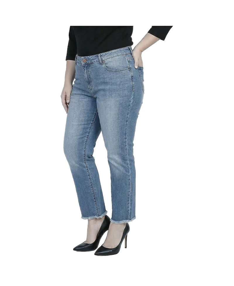 Standards & Practices Women's Raw Hem Boyfriend Jeans