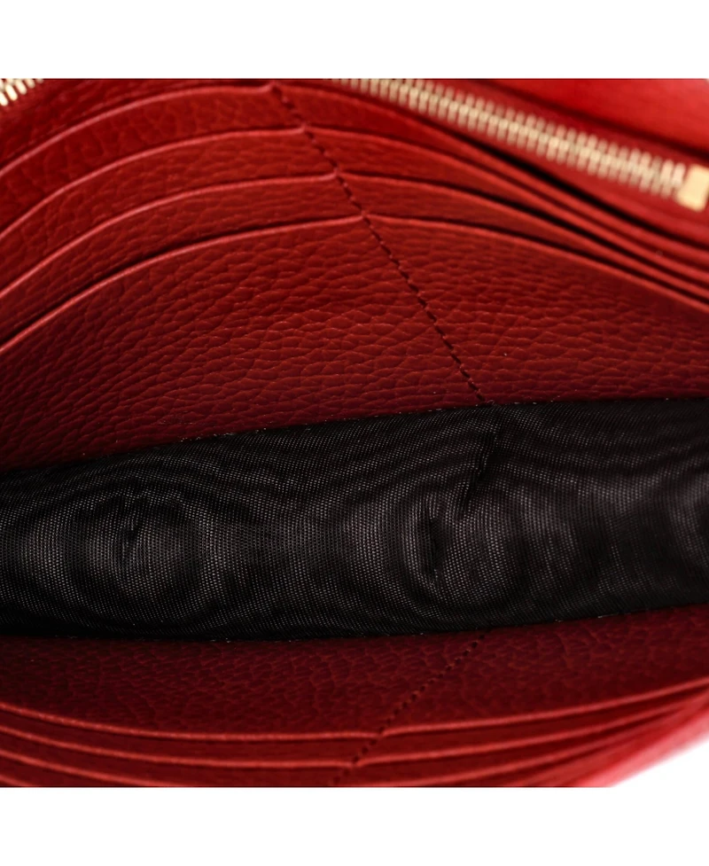 Pre-Owned Gucci Interlocking Wallet on Chain Leather