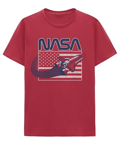 Hybrid Apparel Men's Americana Rocket Flag T-Shirt