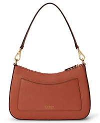 Lauren Ralph Lauren Danni Small Crosshatch Leather Slim Shoulder Handbag