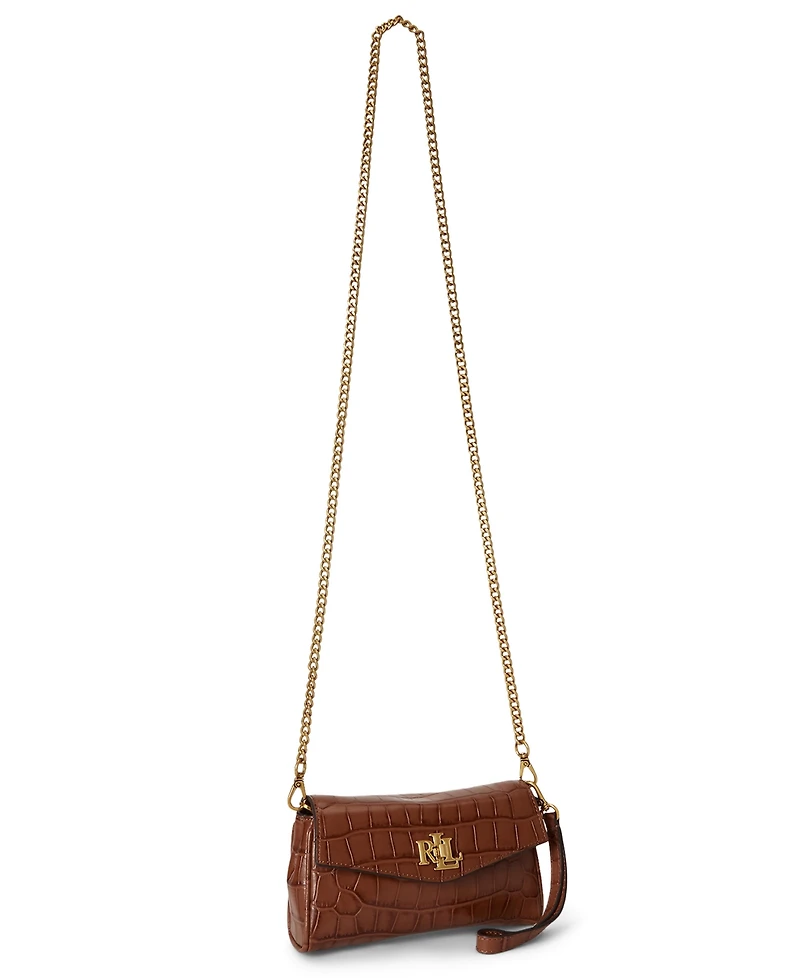 Lauren Ralph Lauren Tanner Embossed Mini Crossbody Handbag