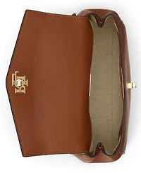 Lauren Ralph Lauren Farrah Leather Small Satchel Handbag
