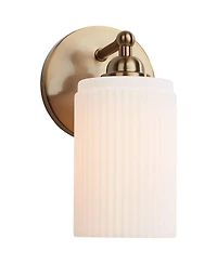 360 Lighting David 9 1/2" High Modern Wall Sconce Light Lamp Fixture Mount Bathroom Bedroom Hardwired Glass Shade