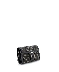 Pre-Owned Gucci Small Dionysus Chain Wallet Gg Denim