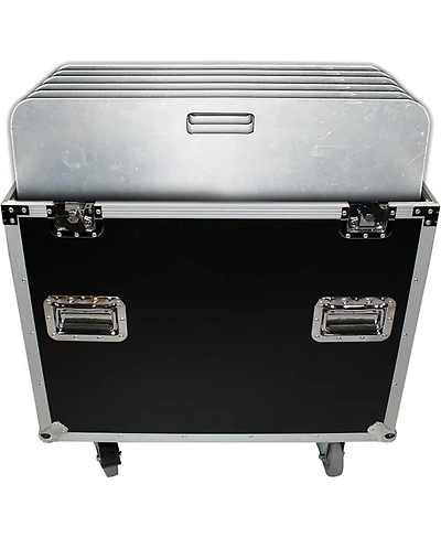 ProX Xs-6XBP2424 Ata-300 Style Flight Road Case with Casters, Holds 6 Pieces 24"x24" Aluminum Base Plates