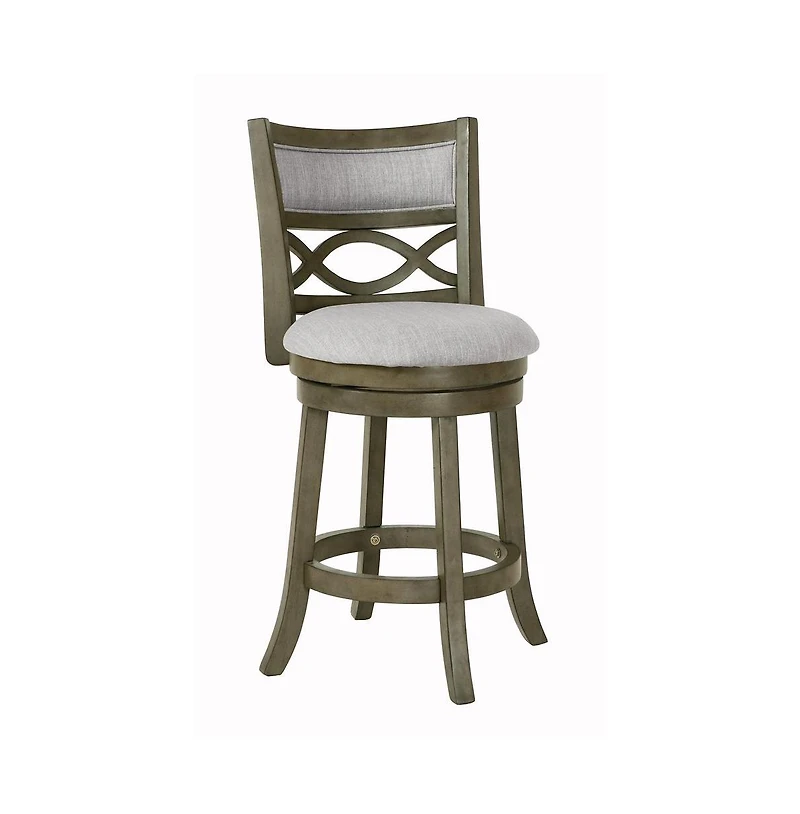 New Classic Furniture Manchester Wood Swivel Counter Stool With Fabric Seat (Set of 2