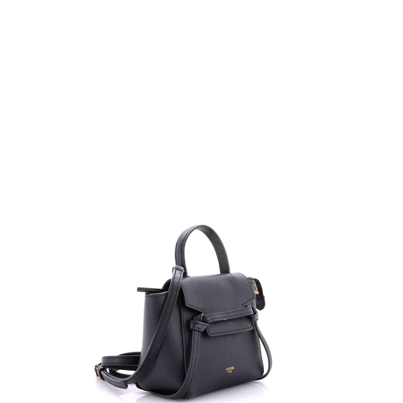 Pre-Owned Celine Pico Belt Bag Textured Leather