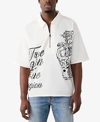 True Religion Men's Half-Zip Regular-Fit Shirt