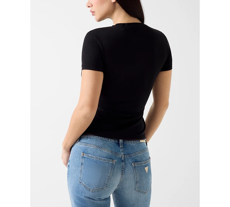 Guess Women's Short-Sleeve Mini Logo T-Shirt