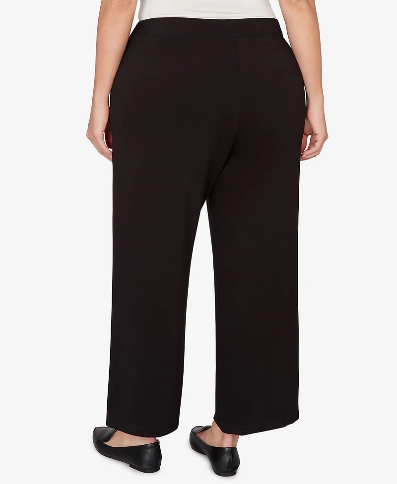 Alfred Dunner Plus Seville Wide-Leg Ankle Pants