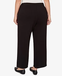 Alfred Dunner Plus Seville Wide-Leg Ankle Pants