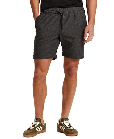 Vintage & Black Men's Chambray Drawstring Stripe Shorts