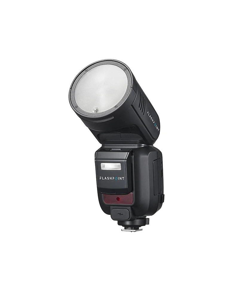 Flashpoint X100 Ttl R2 On Camera Li-on Round Head Flash For Fuji with Round Head Flash Accessory Kit