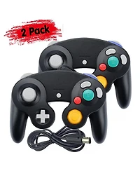 ECHTPeak Ngc Gc Controller Classic Wired Gamepad Joystick for Gamecube Wii Game Console (2 Pack)