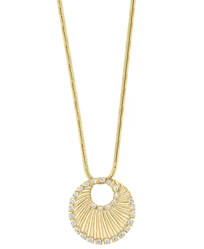 Effy Collection Diamond Pendant Necklace (1/5 ct. t.w.) in 14k Yellow Gold