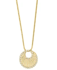 Effy Collection Diamond Pendant Necklace (1/5 ct. t.w.) in 14k Yellow Gold
