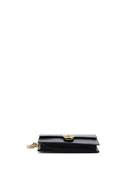 Pre-Owned Gucci Interlocking Wallet on Chain Leather