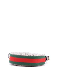 Pre-Owned Gucci Mini Ophidia Half Moon Bag Gg Coated Canvas