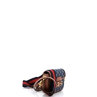 Pre-Owned Gucci Mini Horsebit 1955 Shoulder Bag Gg Denim