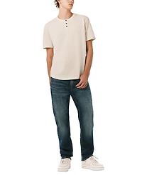 Buffalo David Bitton Men's Striped Short-Sleeve Henley T-Shirt