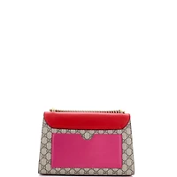 Pre-Owned Gucci Medium Padlock Shoulder Bag Gg Coated Canvas and Leather
