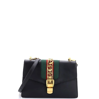 Pre-Owned Gucci Small Sylvie Shoulder Bag Leather