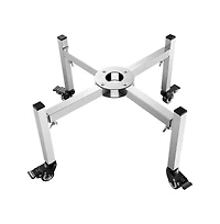 Sugift Adjustable Fire Pit Stand 15-27 in Stainless Steel Base for Smokeless Pits