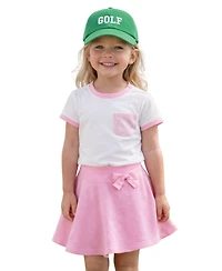 Bits & Bows and Baby Girls Golf Bow Baseball Hat