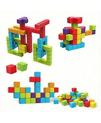 Gnuadz 1.65 Inch Magnetic Stacking Cubes Sensory Montessori Toddler Toy